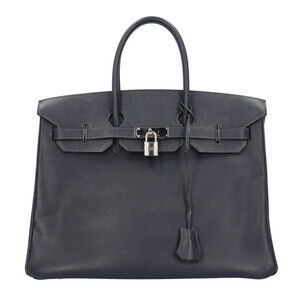 Hermes Birkin 35 Handbag, Veau Epsom Leather, Navy, Women's HERMES